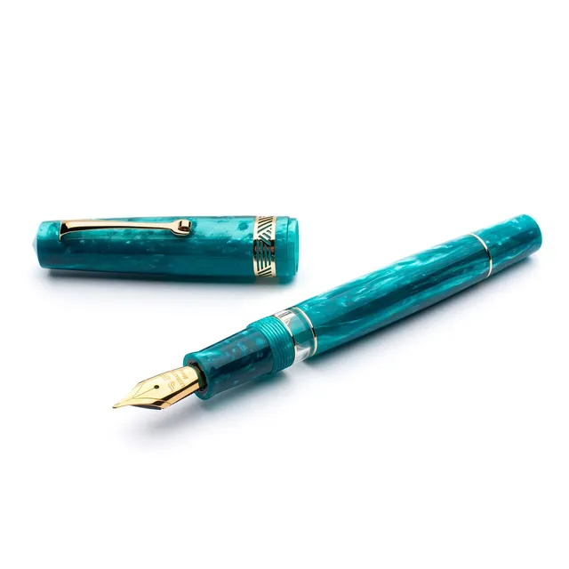 leonardo-officina-italiana-momento-magico-emerald-penna-stilografica-pennino-oro image 1