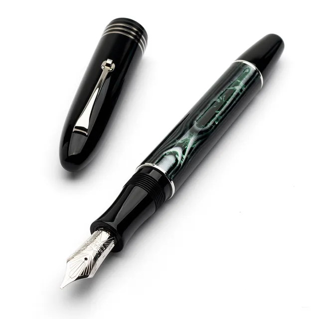 leonardo-officina-italiana-gran-riserva-ogiva-grande-arco-verde-celluloide-stilo image 1