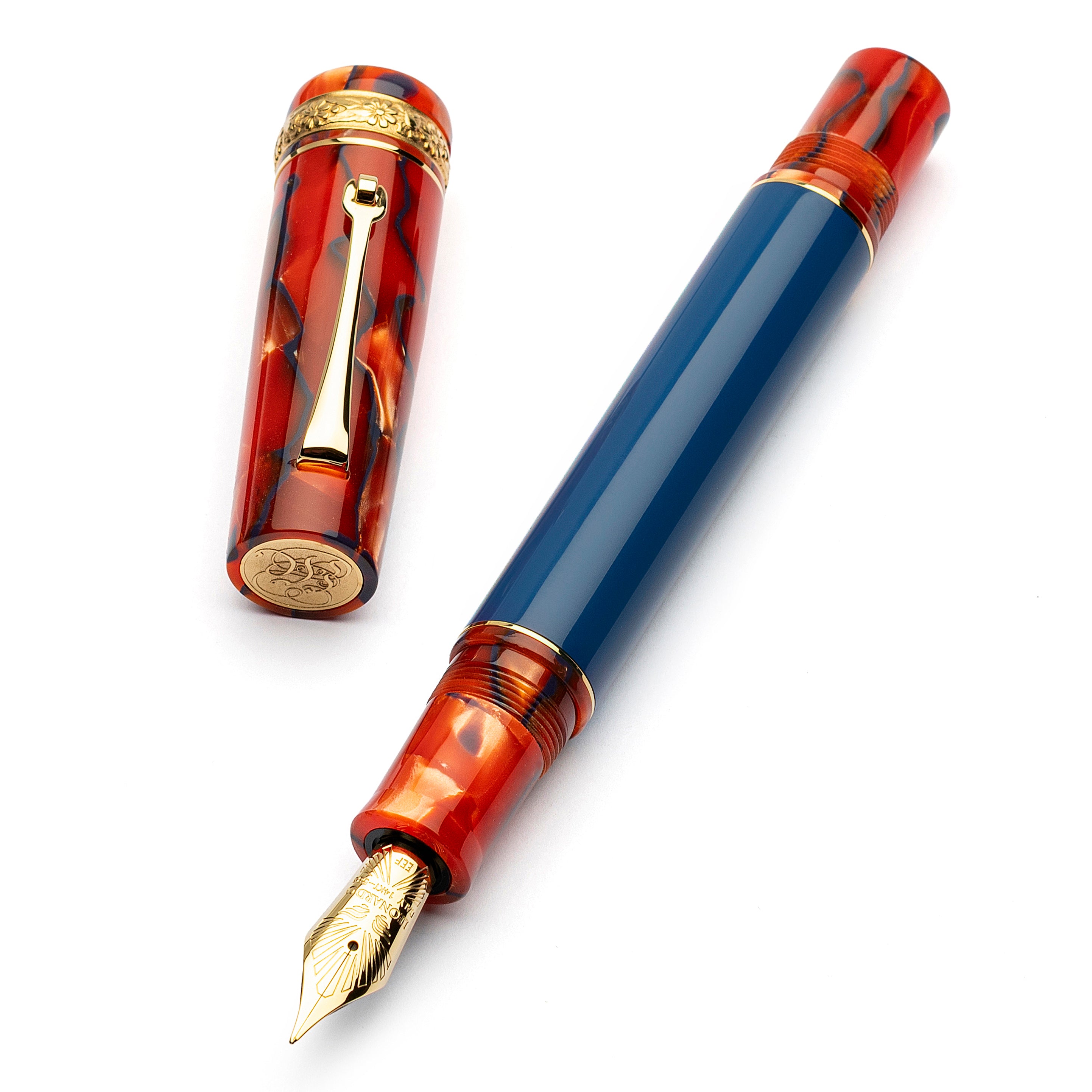 leonardo-officina-italiana-momento-zero-marmo-venato-rosso-penna-stilografica-in image 1