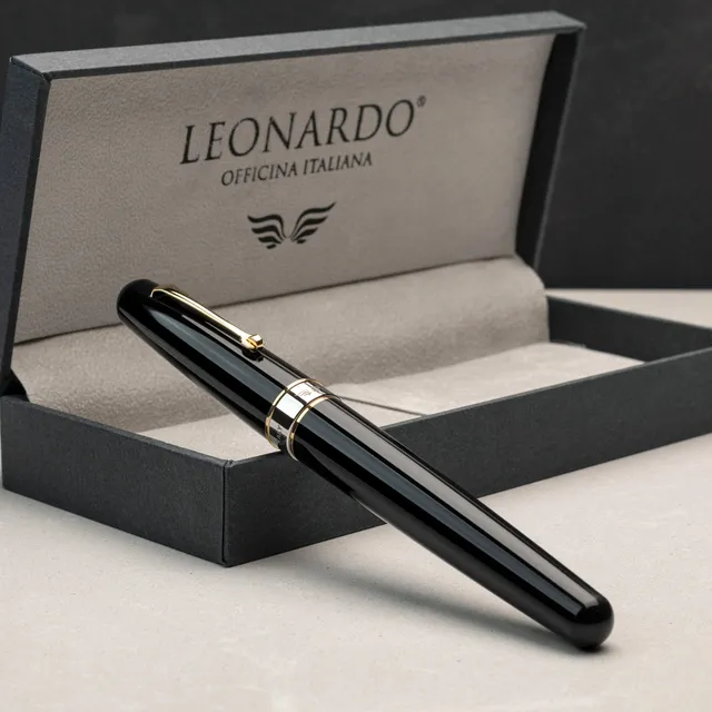 leonardo-officina-italiana-virtuosa-onice-penna-stilografica-con-pennino-in-acci image 1