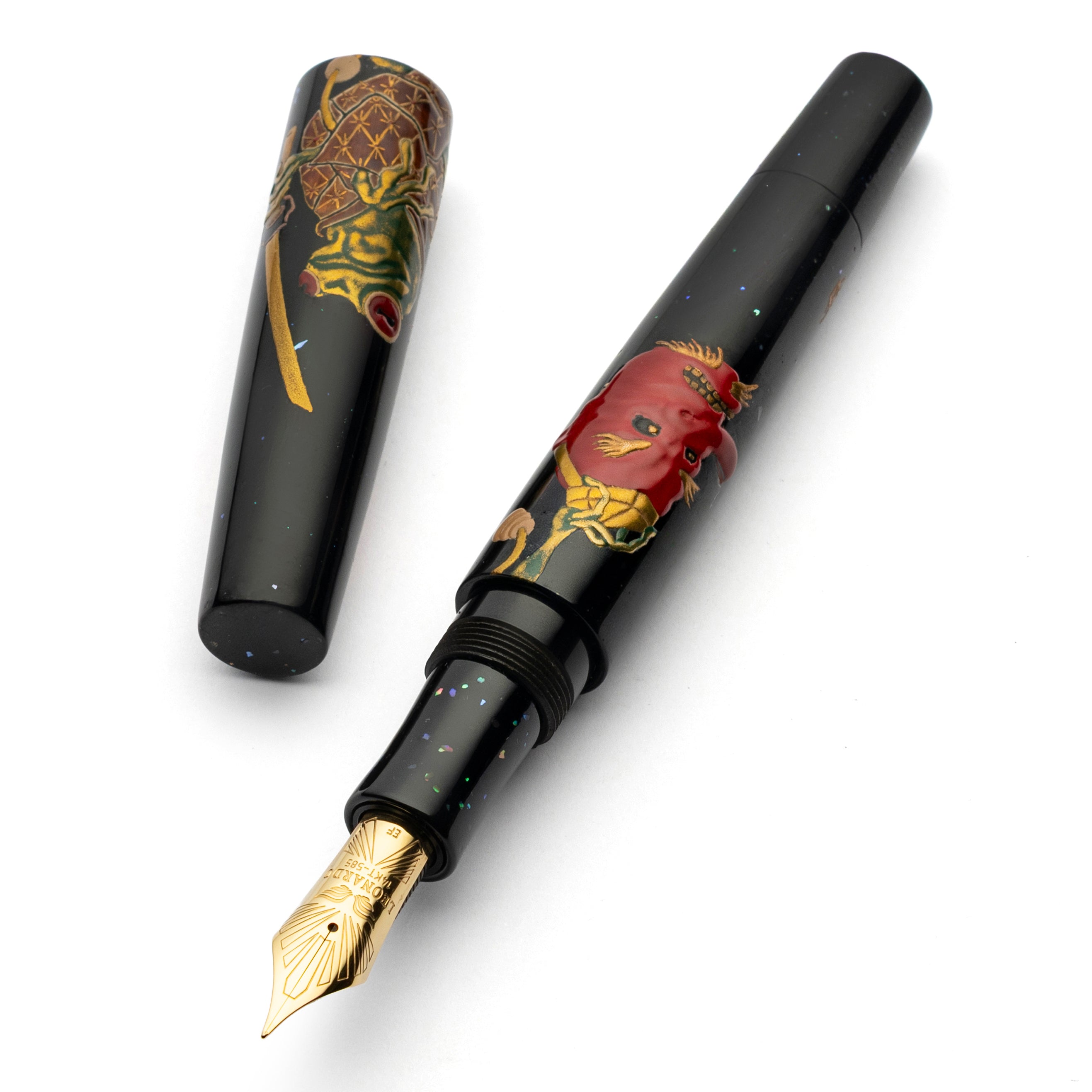 leonardo-officina-italiana-essenza-oni-e-frog-taka-maki-e-penna-stilografica-pen image 2