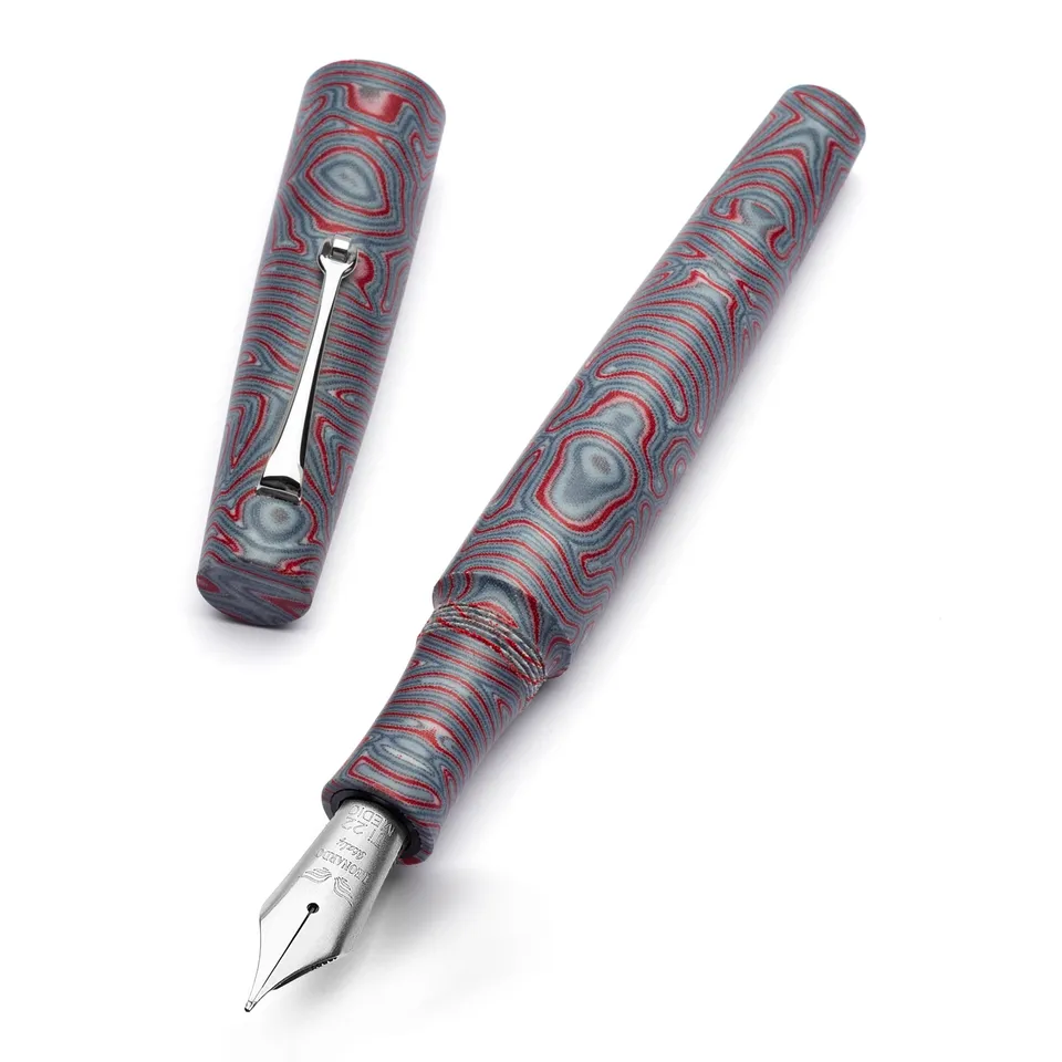 leonardo-officina-italiana-momento-zero-grande-mzg-micarta-crazy-fiber-penna-sti image 1