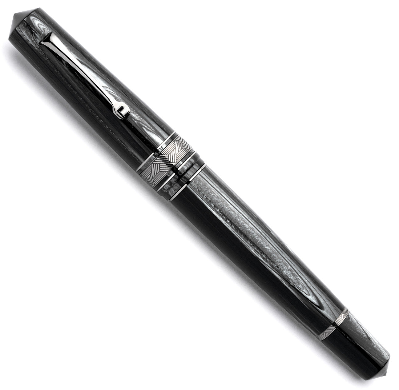 leonardo-officina-italiana-momento-zero-grande-grigio-perla-rt-penna-stilografic image 2