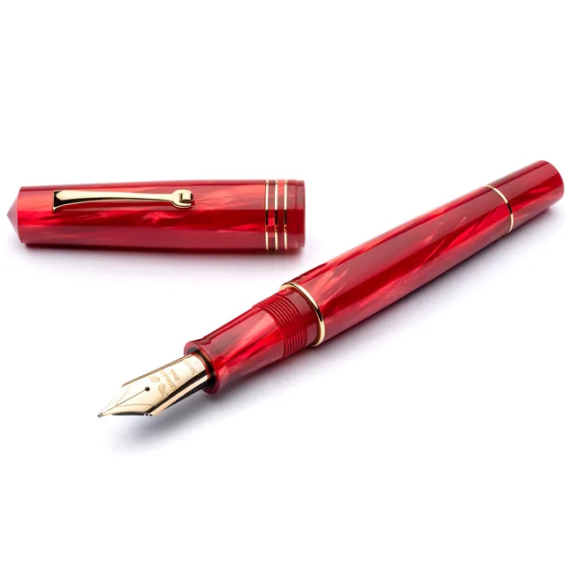leonardo-officina-italiana-momento-zero-red-passion-celluloide-stilografica-penn image 1