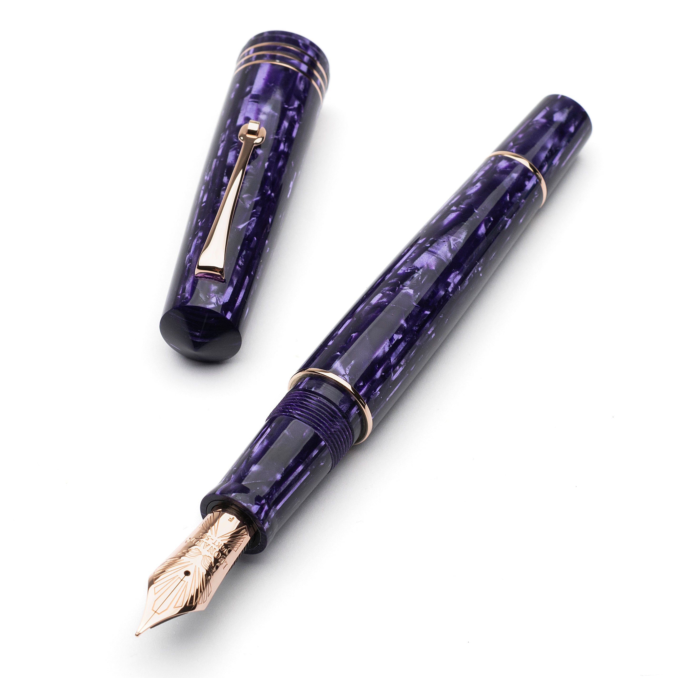 leonardo-officina-italiana-mzg-leonarco-amethyst-celluloide-penna-stilografica-o image 1