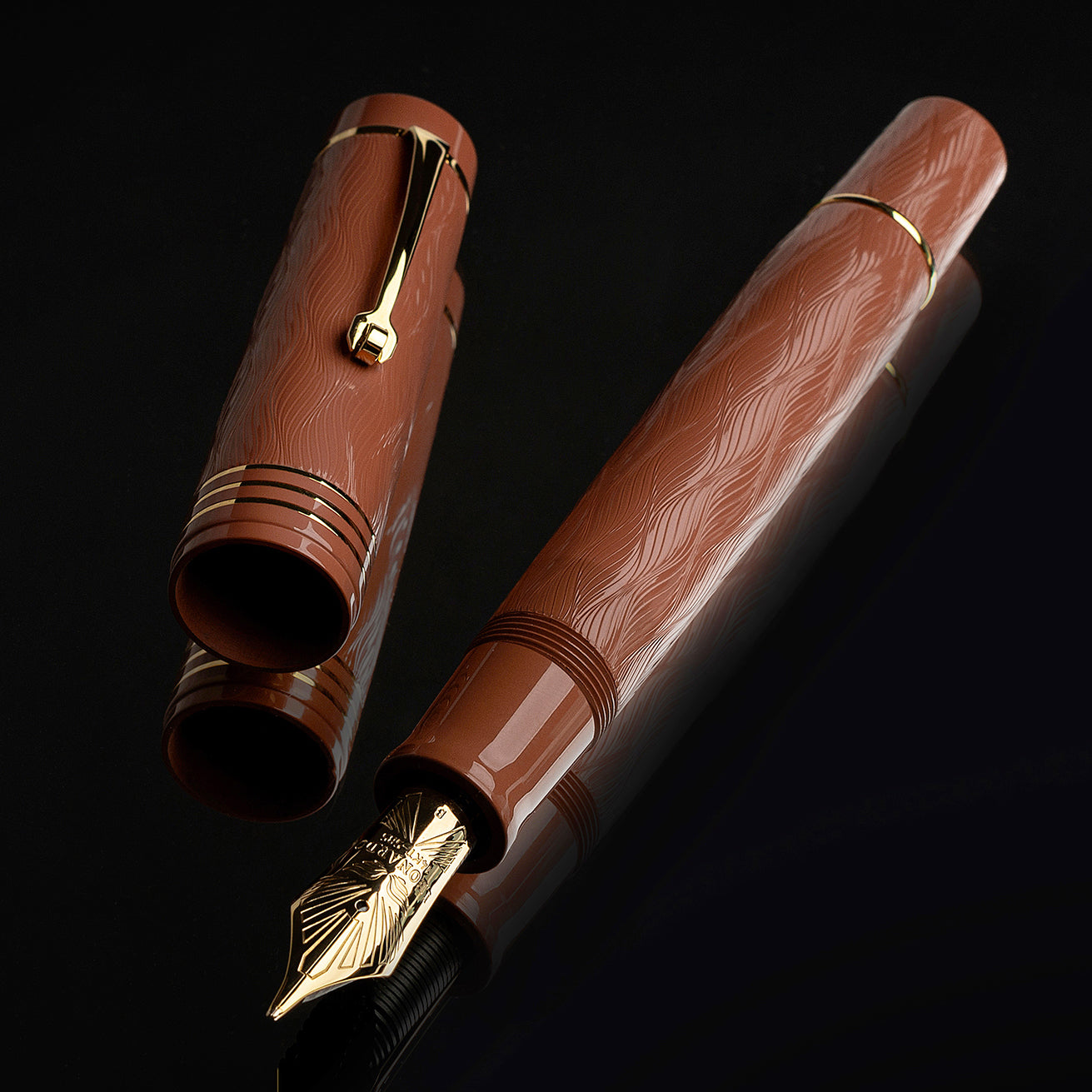leonardo-officina-italiana-audace-art-nouveau-salmon-penna-stilografica-pennino- image 3
