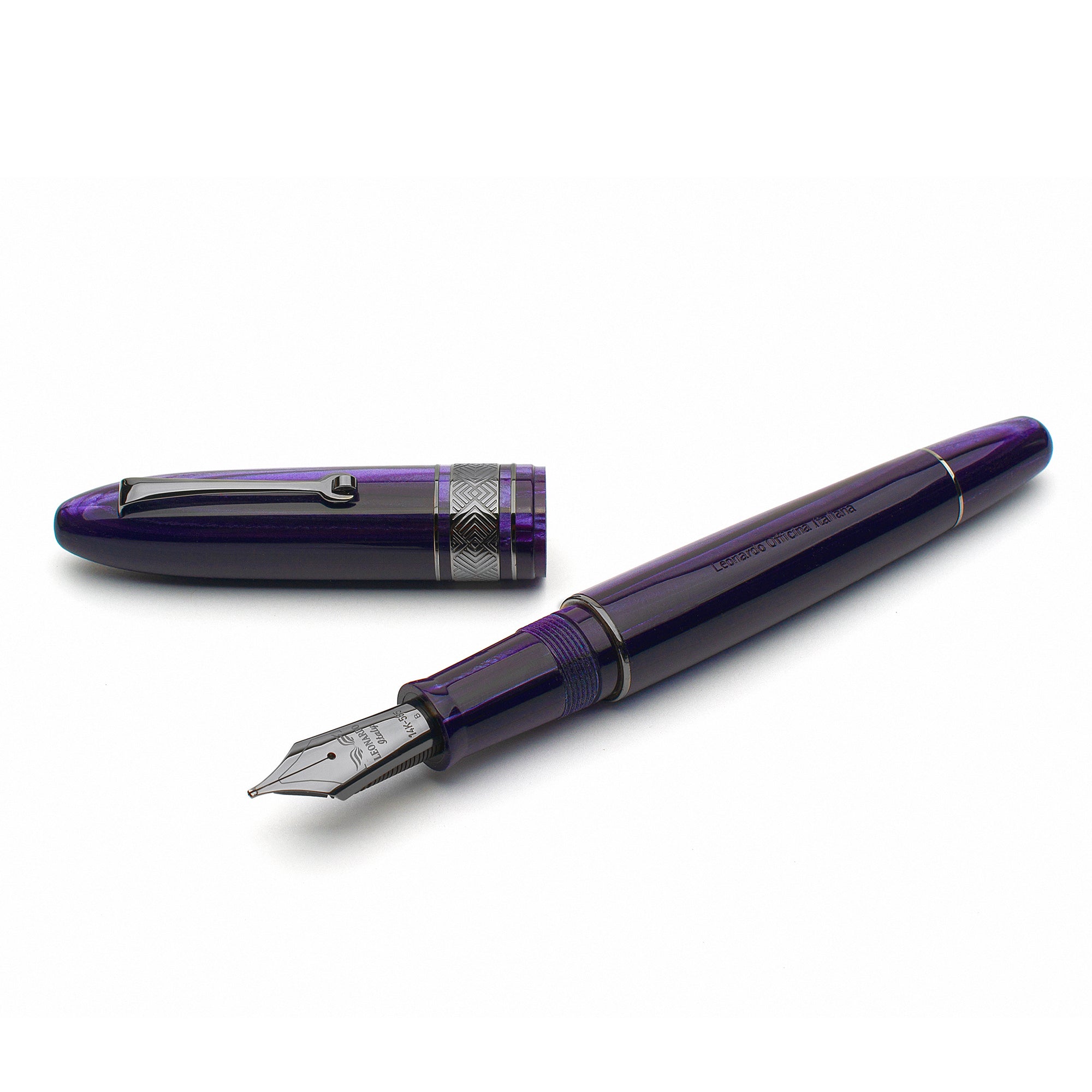 leonardo-officina-italiana-cigar-violetto-viola-celluloide-penna-stilografica-fi image 1