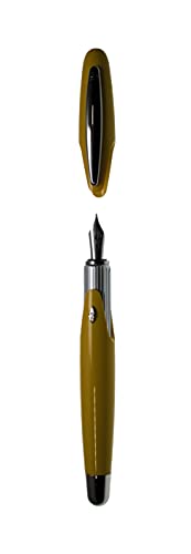 stipula-speed-giallo-penna-stilografica-pennino-m-flex-flessibile-pistone-fisso image 4