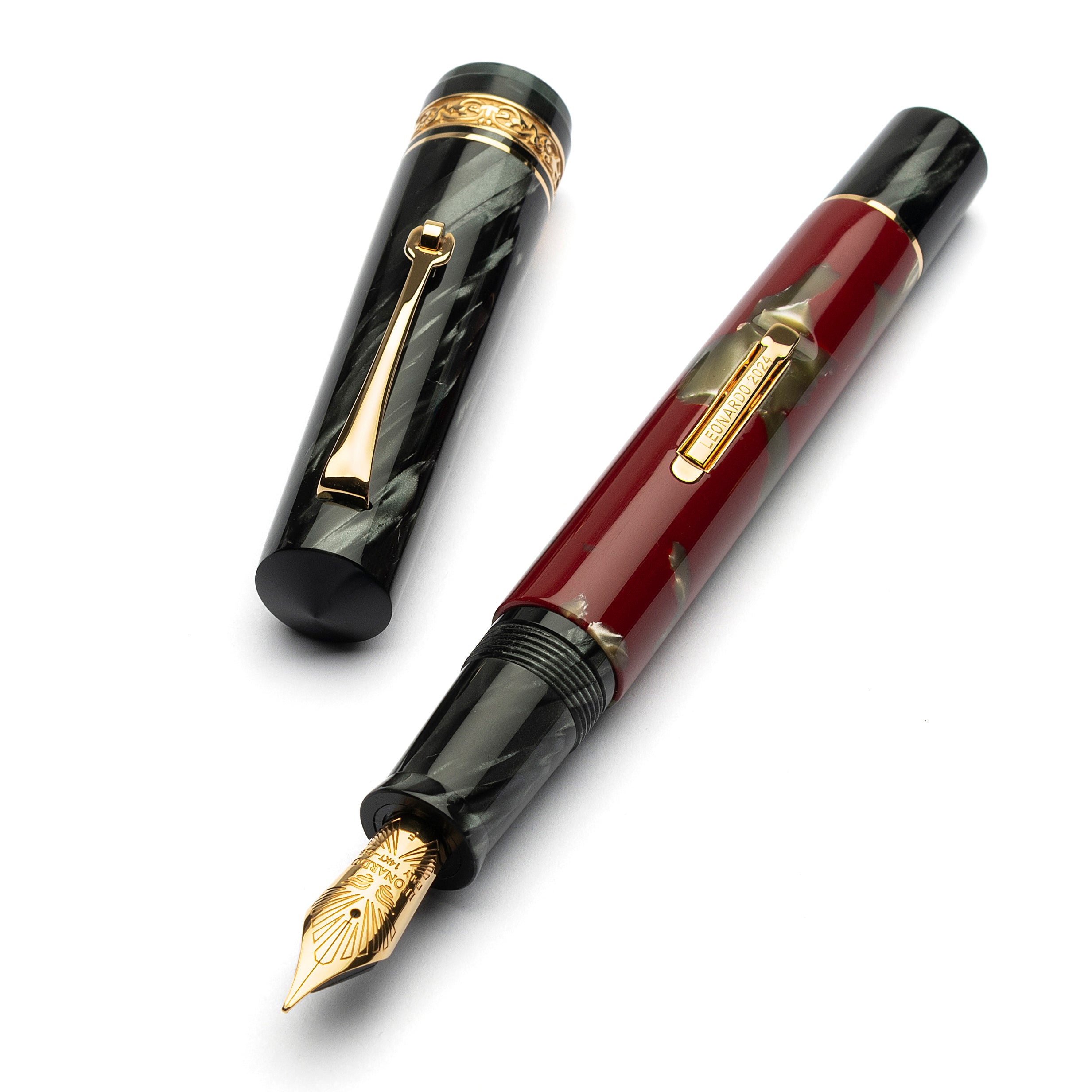 leonardo-officina-italiana-gioiellino-stilografica-celluloide-pompei-grigio-mazz image 1