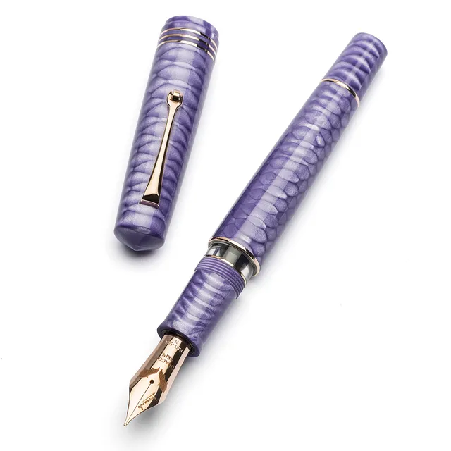 leonardo-officina-italiana-momento-zero-grande-2-0-dragon-skin-viola-stilografic image 1