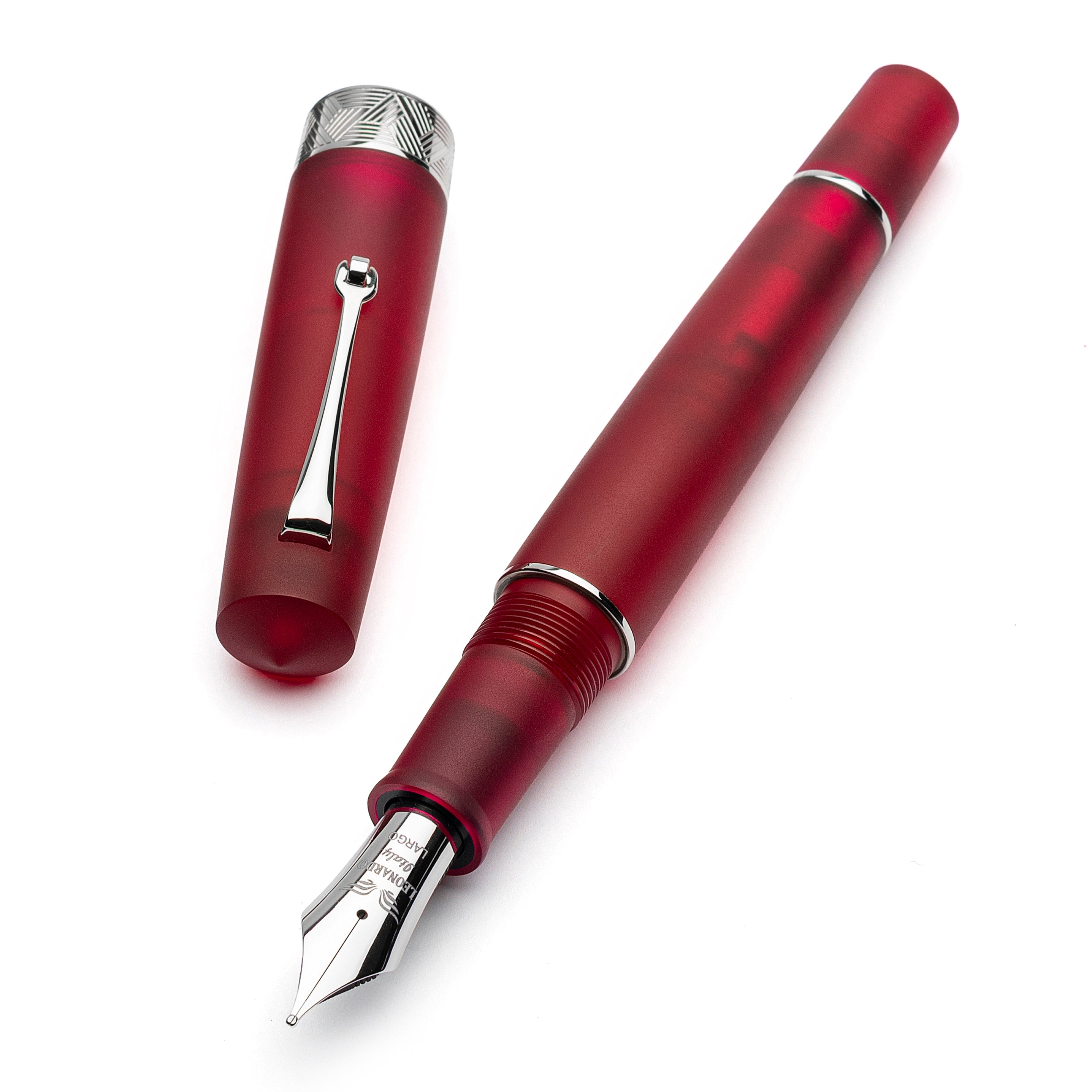 leonardo-officina-italiana-pura-red-nuova-edizione-stilografica-pennino-acciaio- image 2