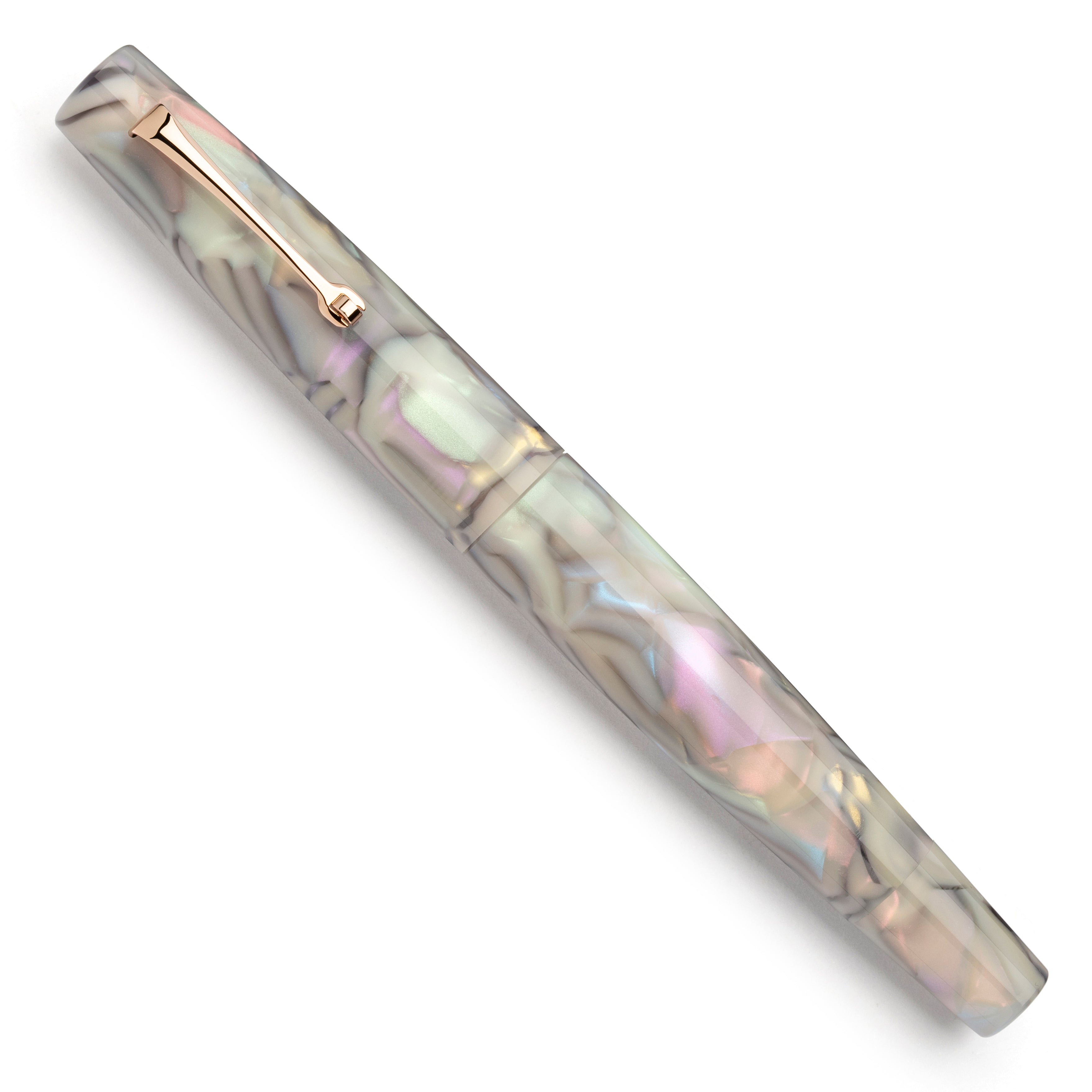 leonardo-officina-italiana-essenza-penna-stilografica-abalone-argentato-in-aceta image 2