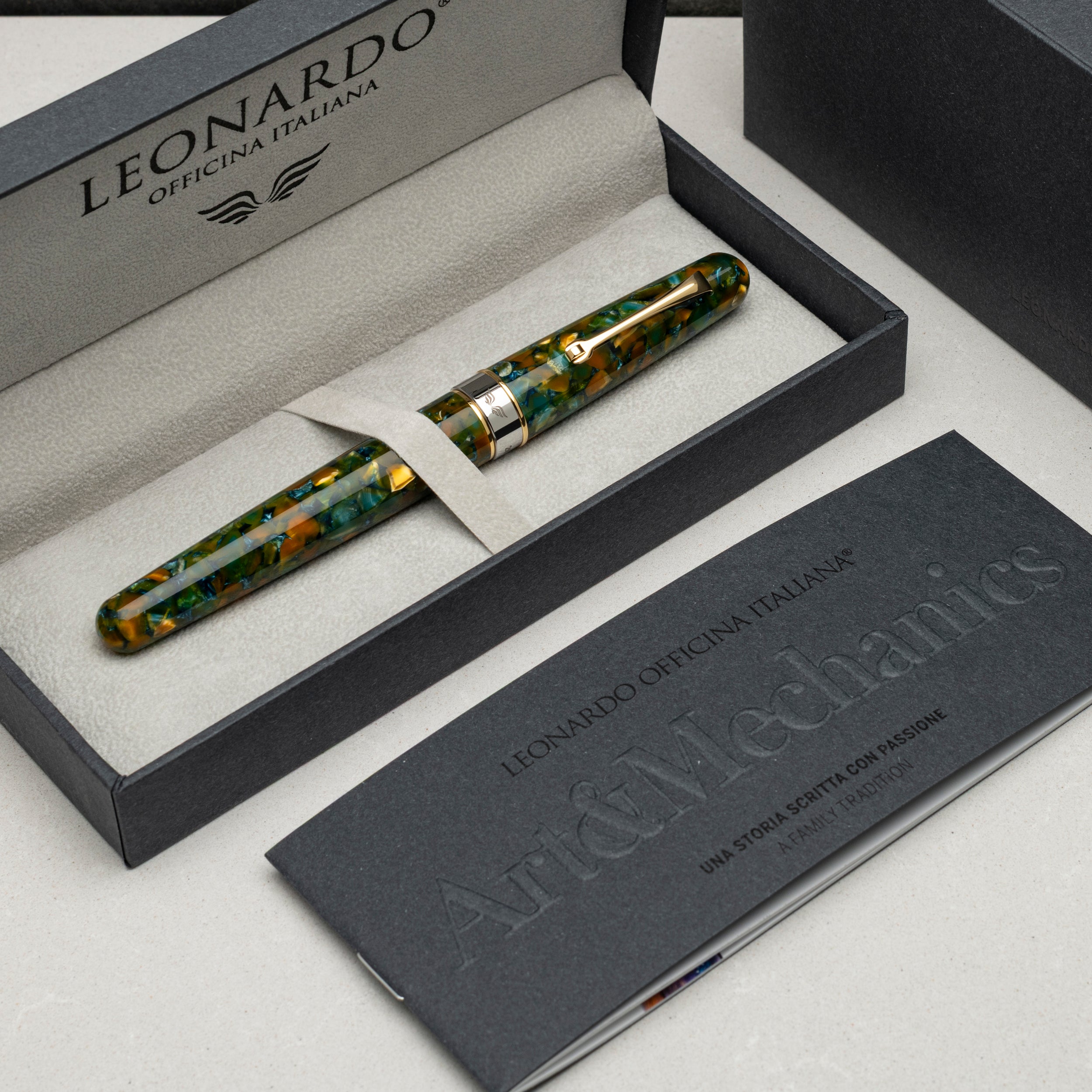 leonardo-officina-italiana-virtuosa-girasole-stilografica-pennino-acciaio-uso-qu image 2
