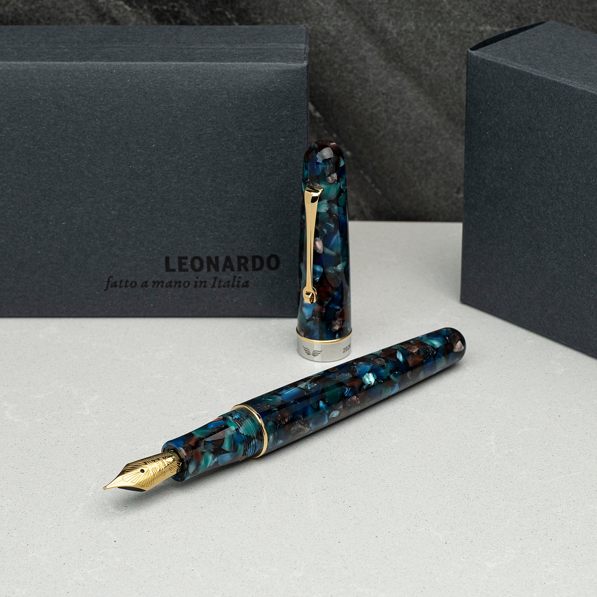 leonardo-officina-italiana-virtuosa-murano-stilografica-pennino-acciaio image 3