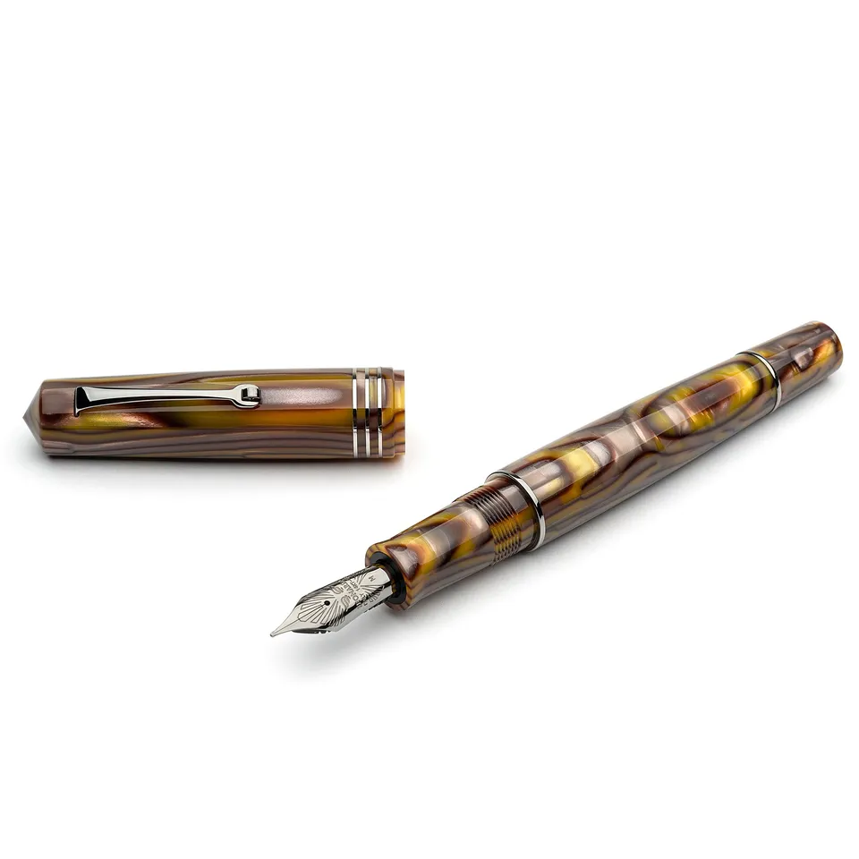 leonardo-officina-italiana-momento-zero-grande-mzg-acero-wavy-maple-penna-stilog image 1