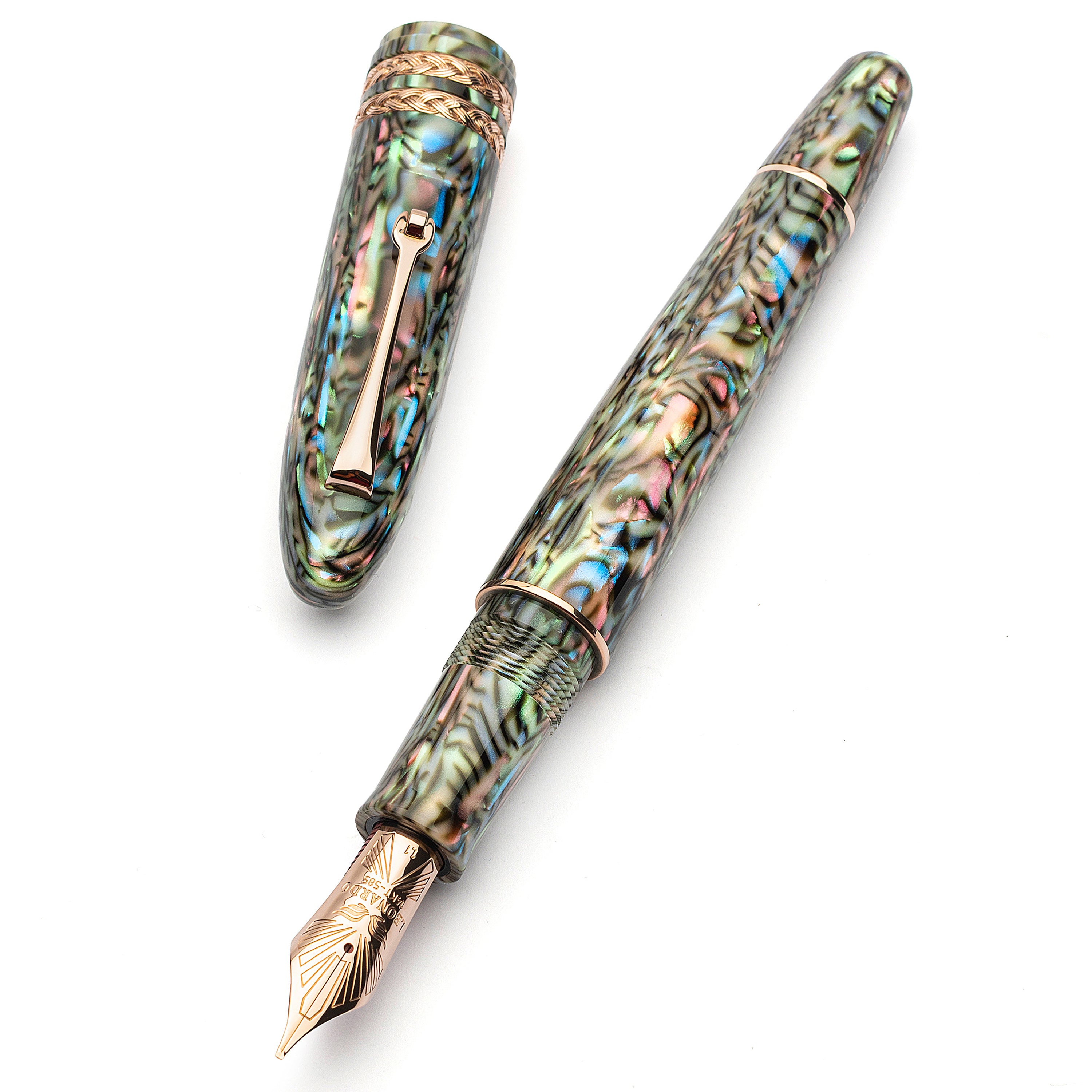 leonardo-cigar-leonarco-abalone-celluloide-stilografica-oro-8 image 2