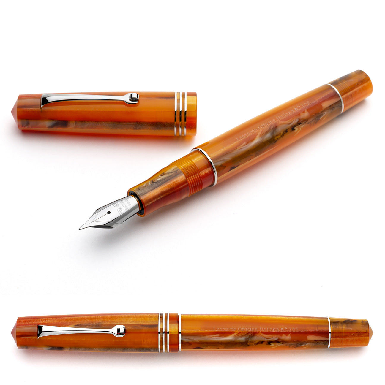 leonardo-officina-italiana-momento-zero-mango-penna-stilografica-pennino-acciaio image 3