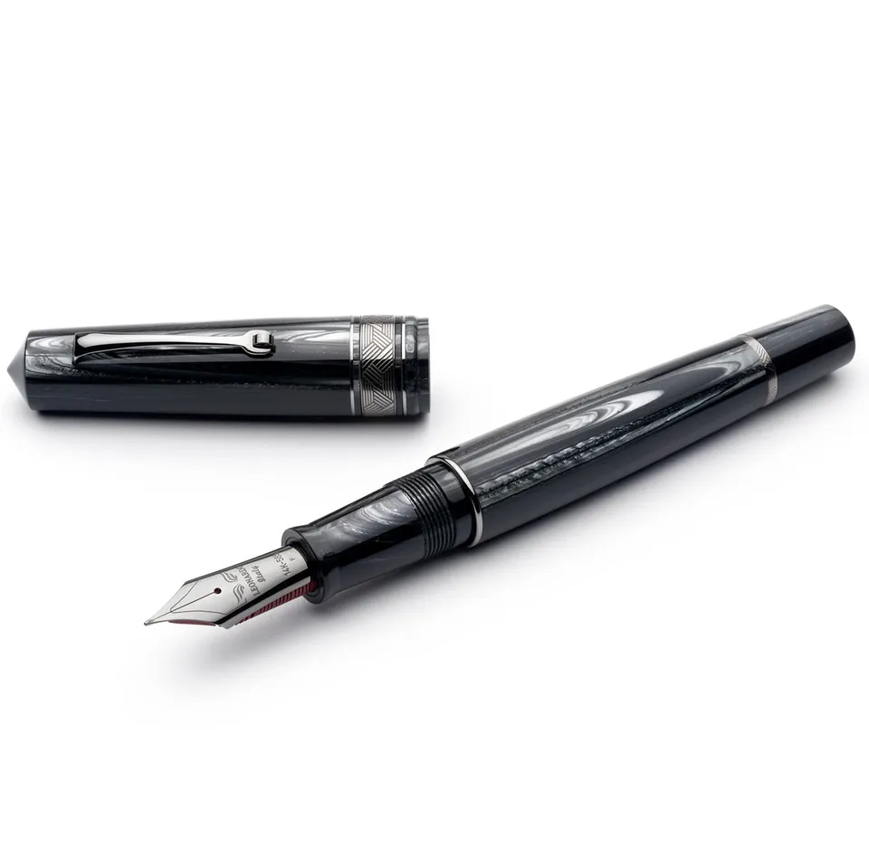 leonardo-officina-italiana-momento-zero-grande-grigio-perla-rt-penna-stilografic image 1