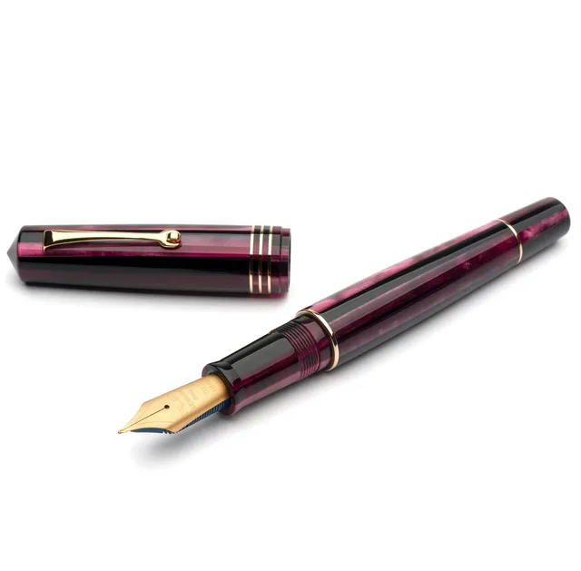 leonardo-officina-italiana-momento-zero-grande-stilografica-spaghetti-prugna-gt- image 1